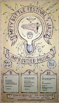 poster from 2nd Jazz and Improvised fest at Empty Bottle Chicago 1998